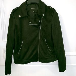 Banana Republic Vegan Suede Moto Jacket-Small